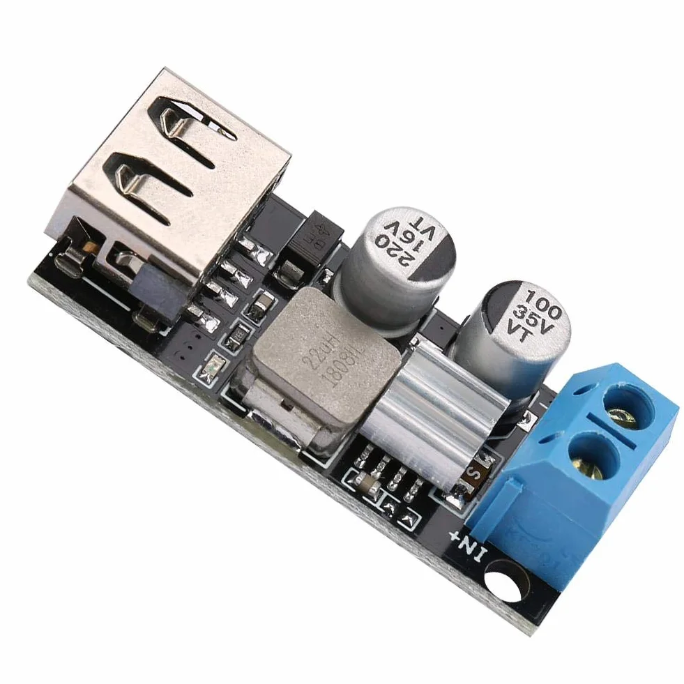 Modulo di tensione DC-DC 12V 24V 6V-32V a 5V QC 3.0 Convertitore di tensione USB