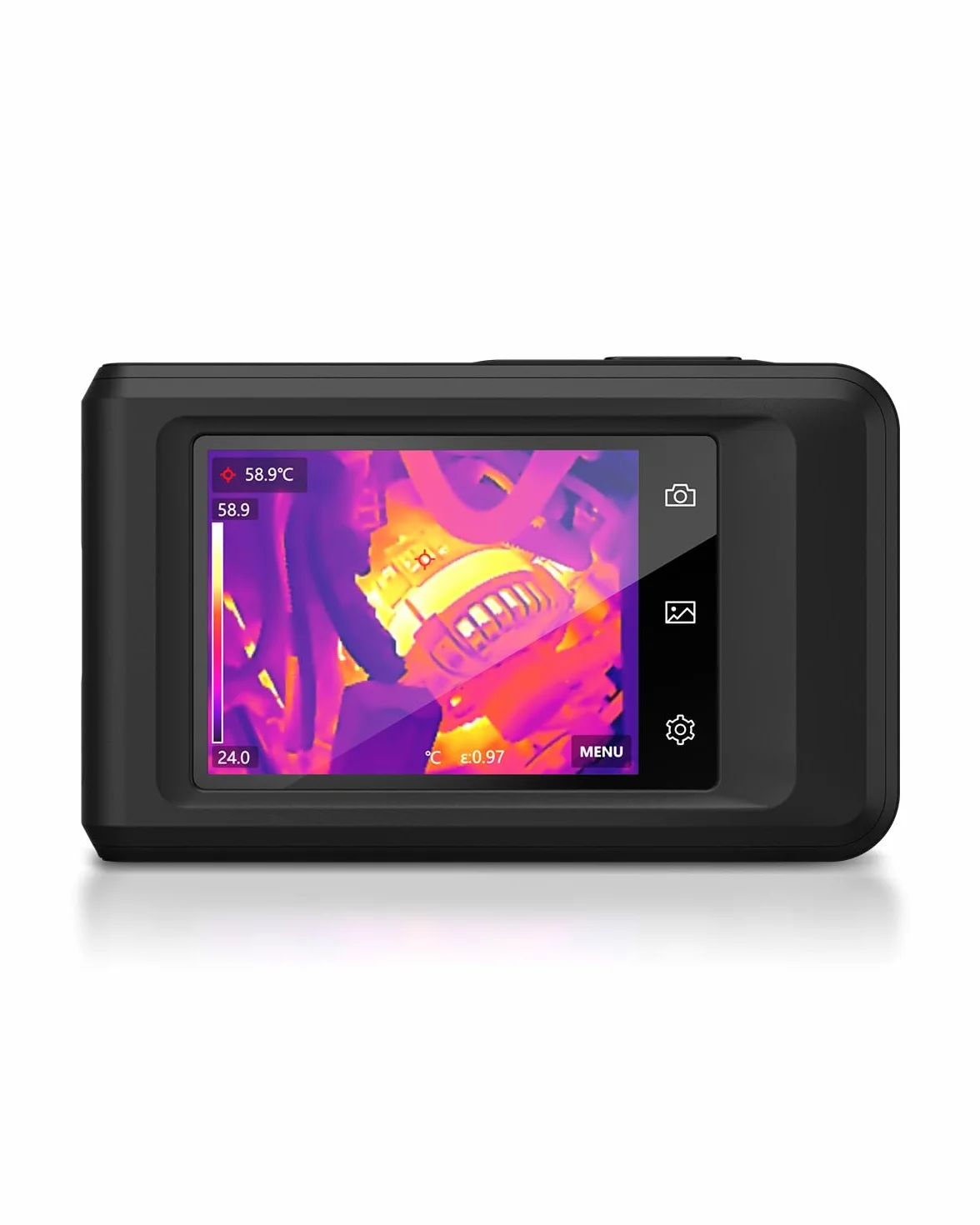 HIKMICRO Pocket2 256 x 192 IR risoluzione termocamera con 8MP fotocamera visiva, 25 Hz, Wi-Fi, 3,5" Touch Screen Thermal Imager, IP54, -4 °F ~ 752 °F