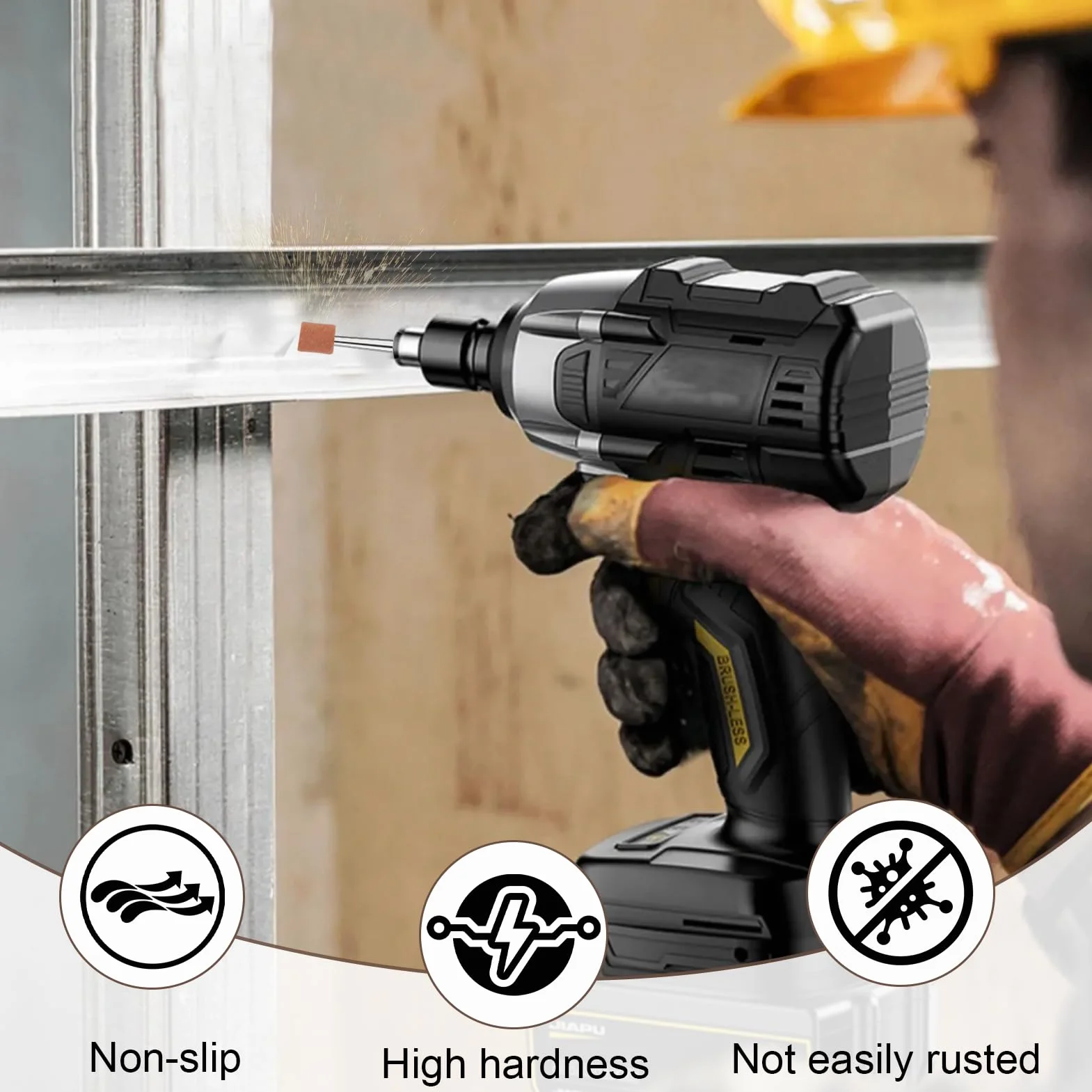 42 Pezzi Accessori per Smerigliatura in Ossido di Alluminio con Gambo da 1/8", Compatibili con Utensili Rotativi, per Affilare, Levigare e Rimuovere su Metalli e Legno