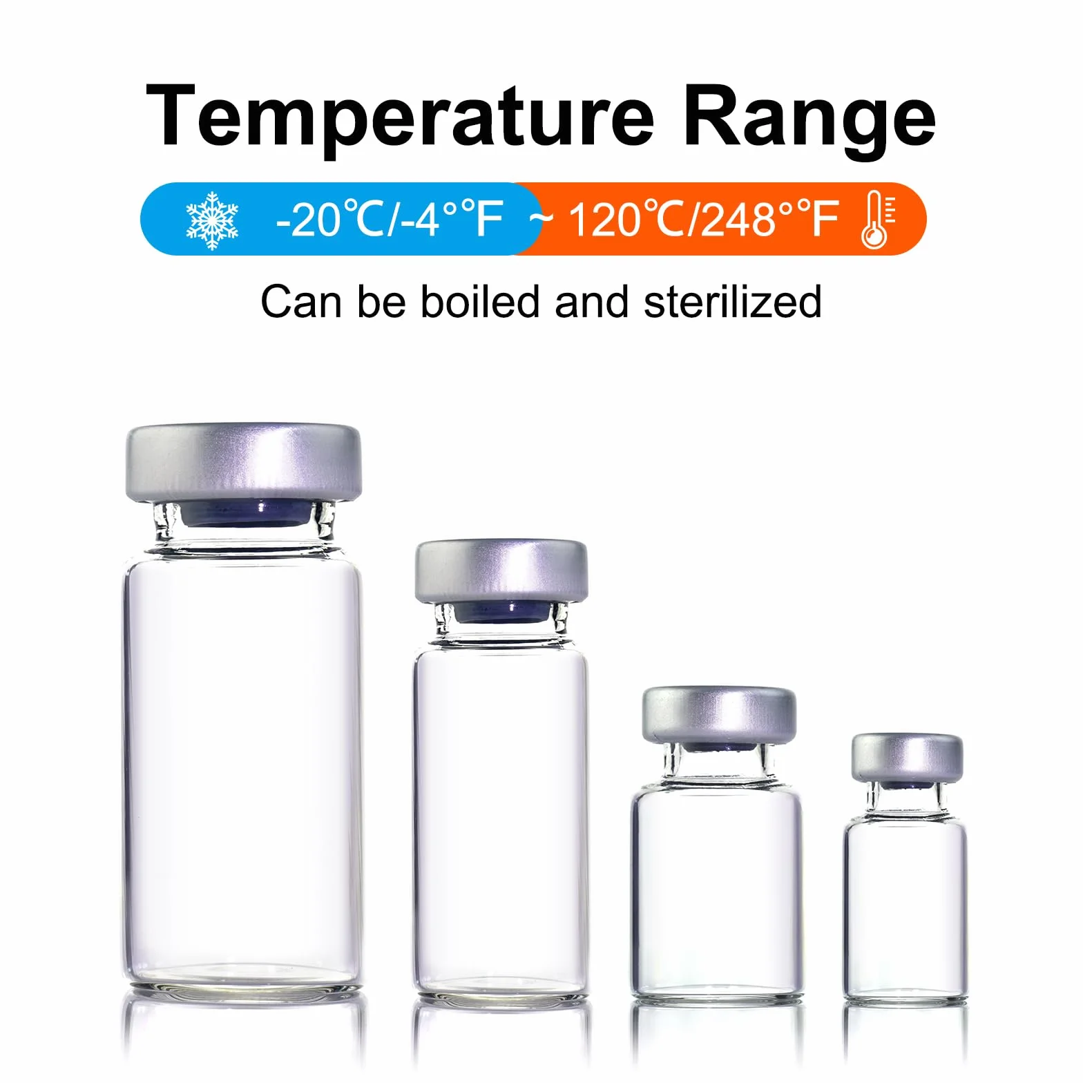 Headspace flaconcini vetro trasparente 10 ml con apertura auto-guarigione