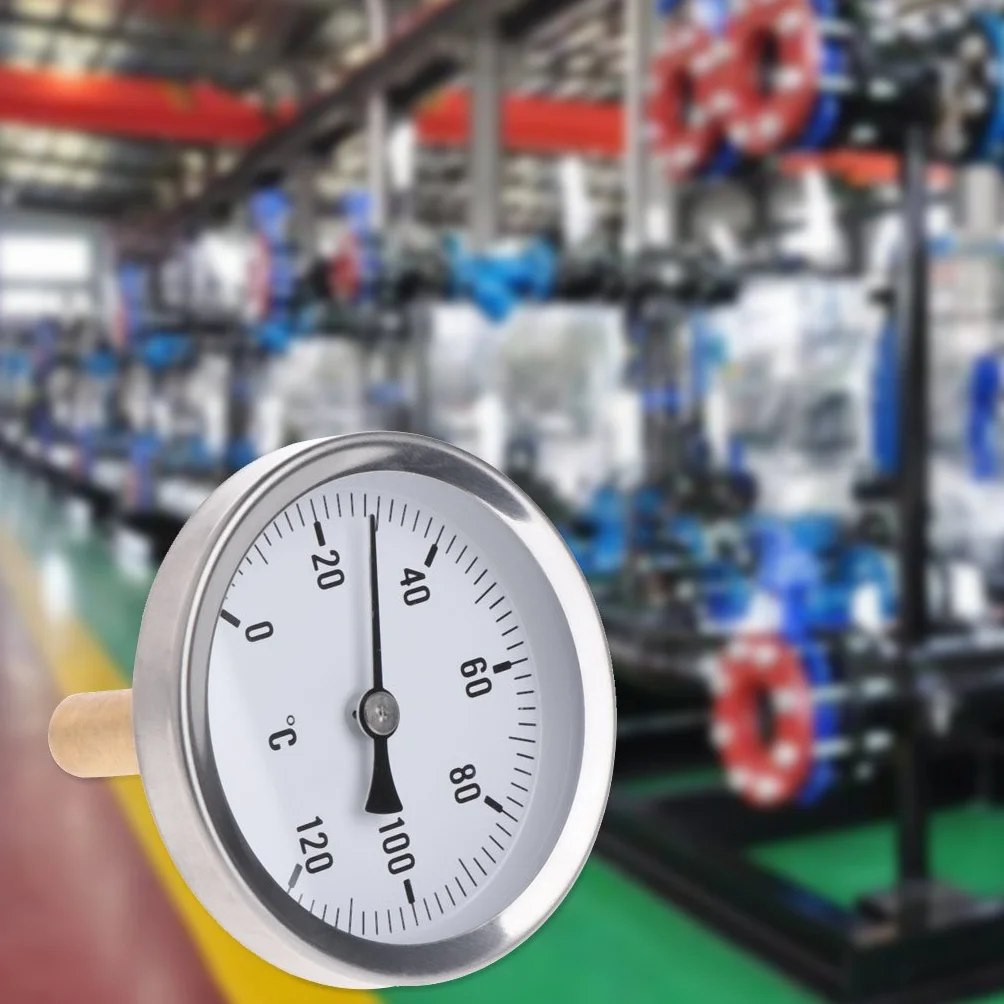 Termometro per Acqua, Termometro Orizzontale Quadrante Indicatore di Temperatura in Alluminio Misuratore per Acqua Liquida 63 mm Misuratore Leggero