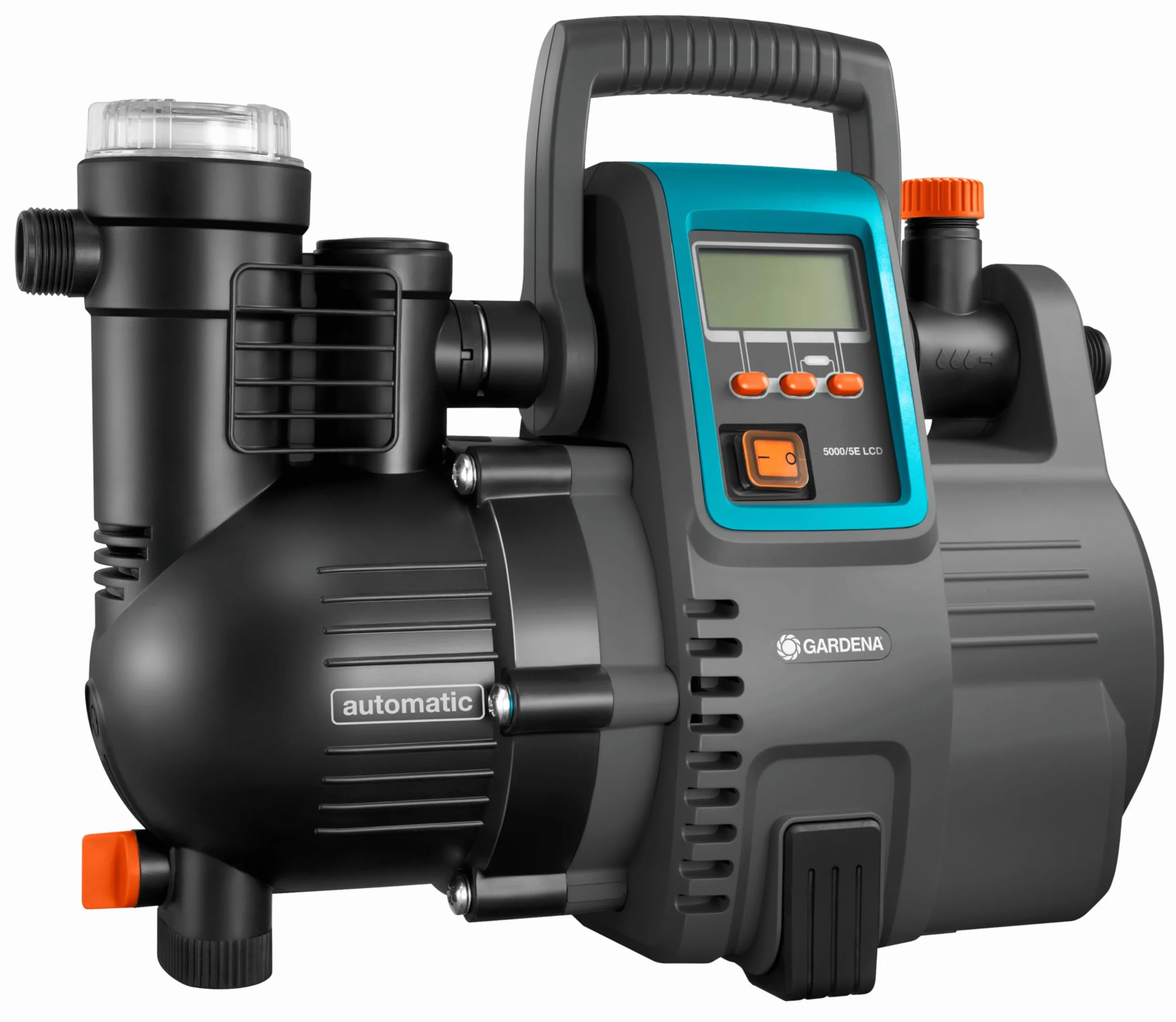 Pompa a pressione elettrica Gardena Comfort 5000/5E LCD: Autoclave da 5000 l/h, 1300W, con protezione da sovraccarico e anti marcia a secco (1759-20)