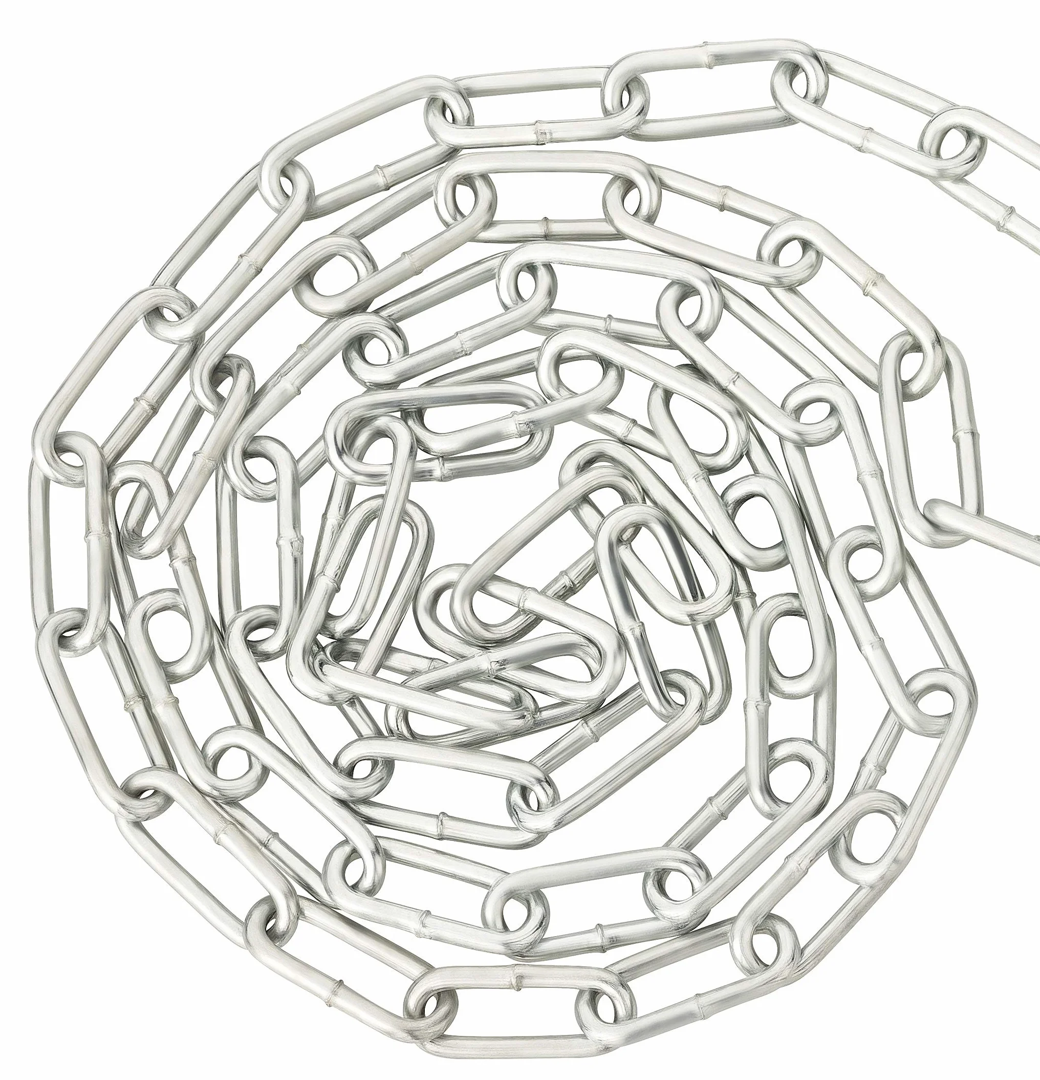 Catena in acciaio al metro, 3 m/5 m/25 m, zincata, 2 x 22 x 8 mm, lunghezza a scelta (3 metri)