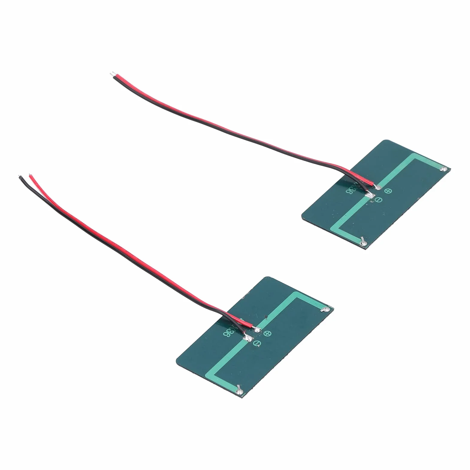 Jeffergarden Modulo del Pannello Solare 2pcs, Caricatore a Cella Polysilicon con Uscita Ad Alta Efficienza per Elettrodomestici a Bassa Potenza, 68x36 Mm, per le Luci del Giardino e i Sistemi di