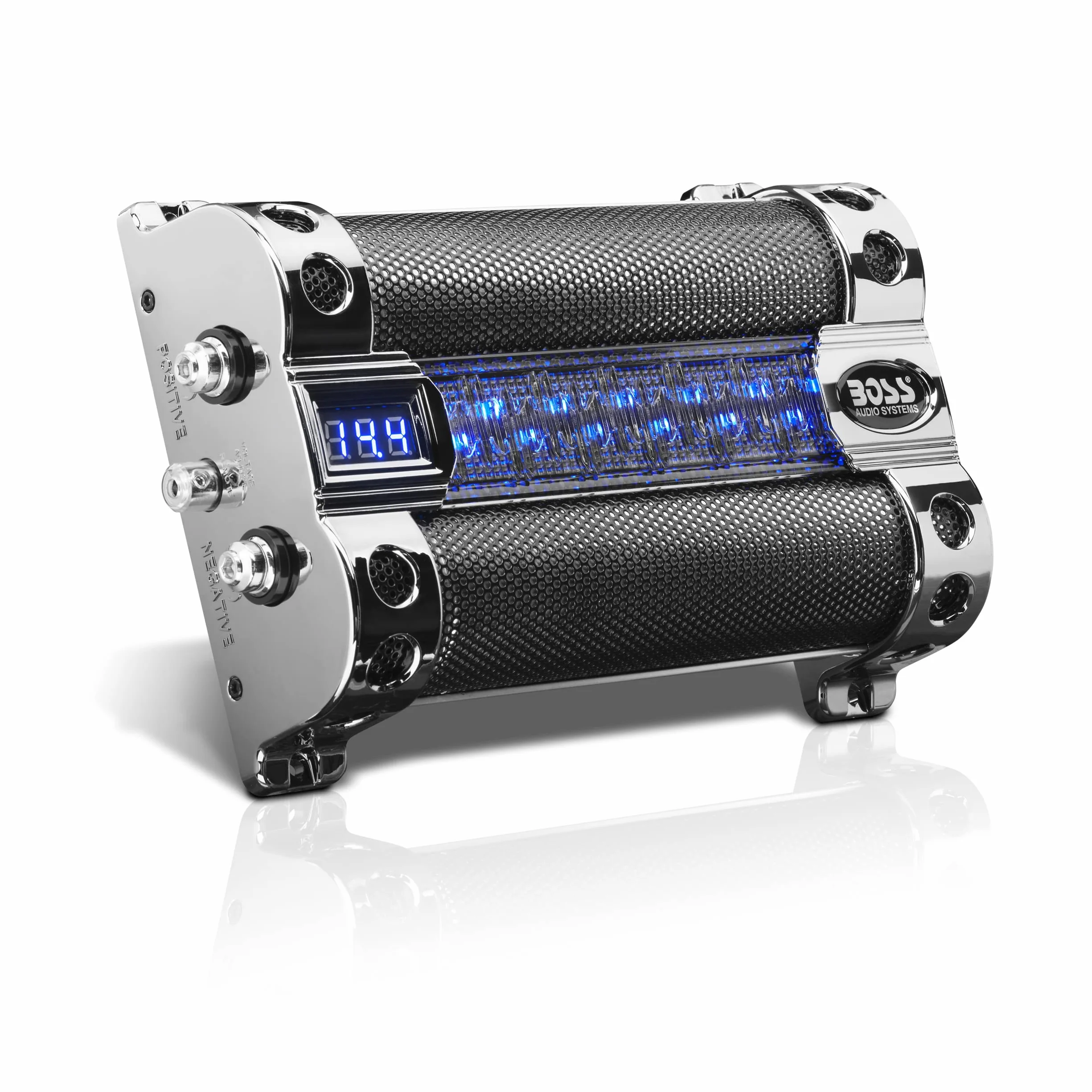 Boss Audio Systems CAP8 Piano Nero, Cromo condensatore