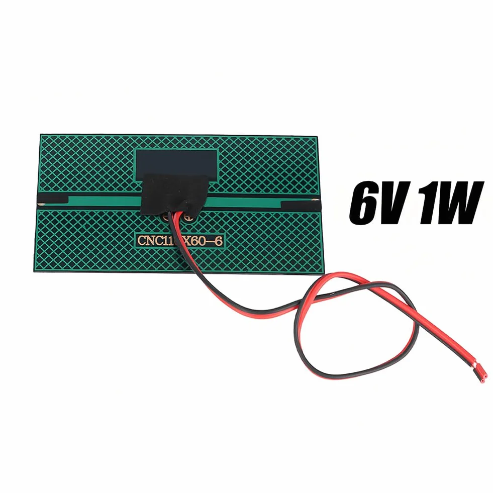 Pannello Solare DC 6V 1W Polysilicon Cella Silicio Caricabatterie Micro Modulo Energetico Rettangolare