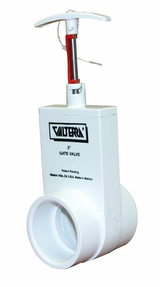 Valterra 2201X - Valvola unibody in PVC, colore: Argento