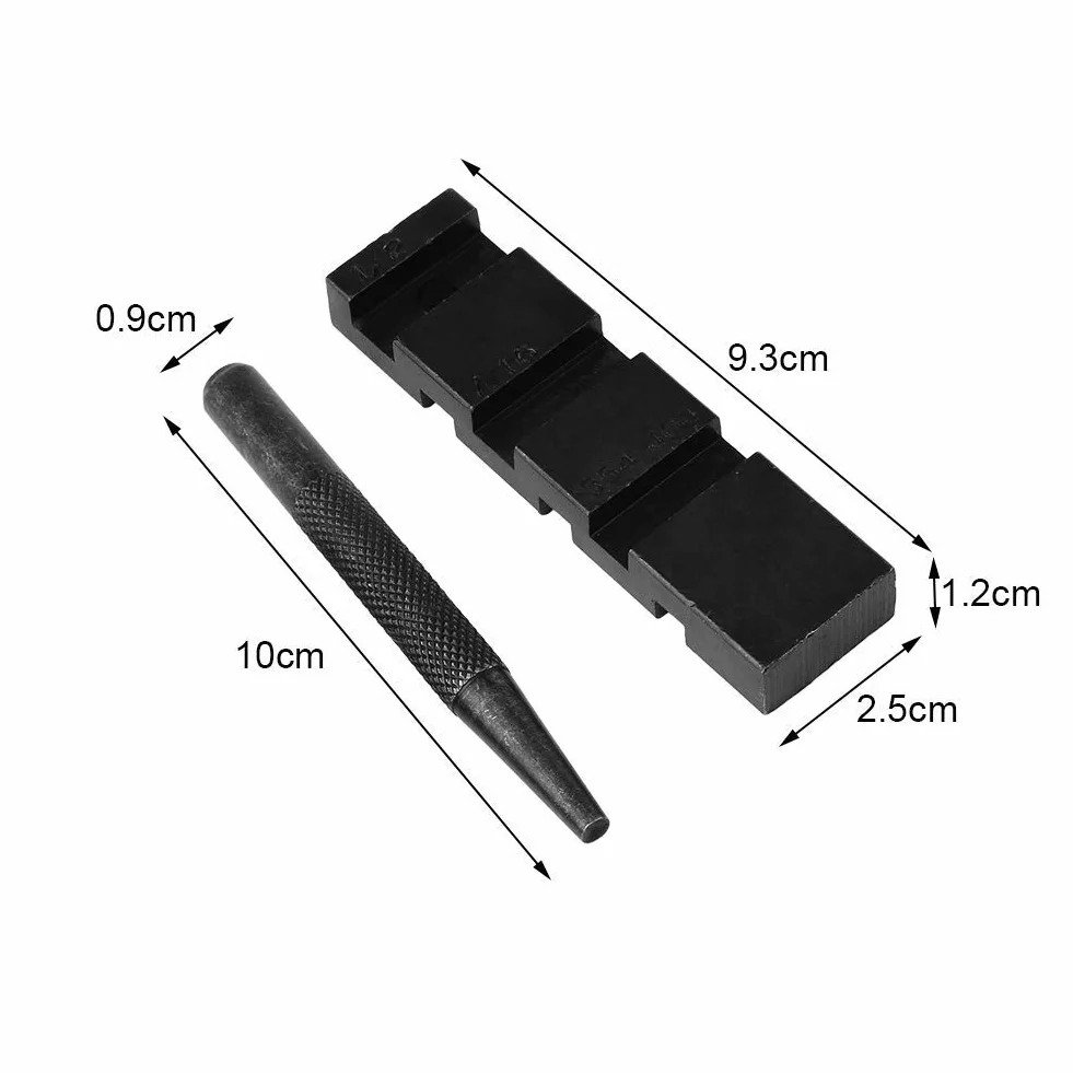 Rompicatena per Motosega Compact Chain Bracket Strumento di Riparazione per riparazioni Pesanti con Acciaio al Carbonio (Nero)