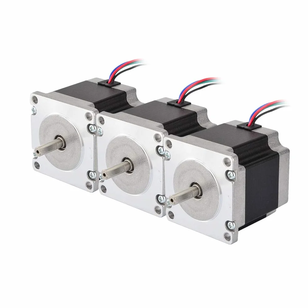 STEPPERONLINE Nema 23, motore passo-passo bipolare, 1,8 g, 1,24 Nm, 2,8 A, 57 x 57 x 56 mm, 4 fili per stampante 3D, fresa CNC
