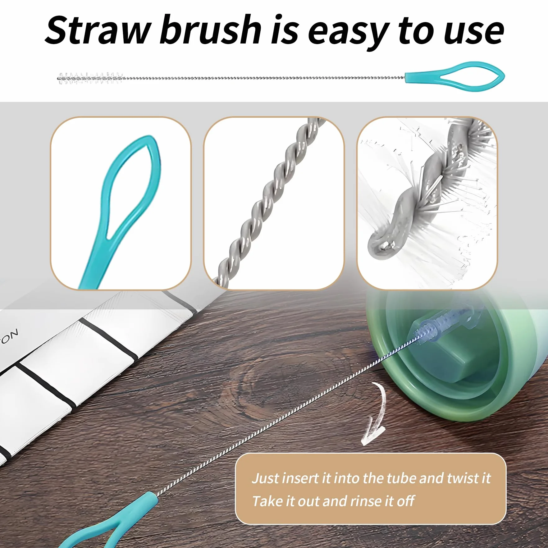 Stura Lavandini e Scarichi, Flessibile Forte Sbloccatore di Scarico, Spazzole Pulizia Professionali, Riutilizzabile Spazzola Pulizia Tubi,per Cucine Vasche Bagno Servizi Igienici Fognature (6 IN 1)