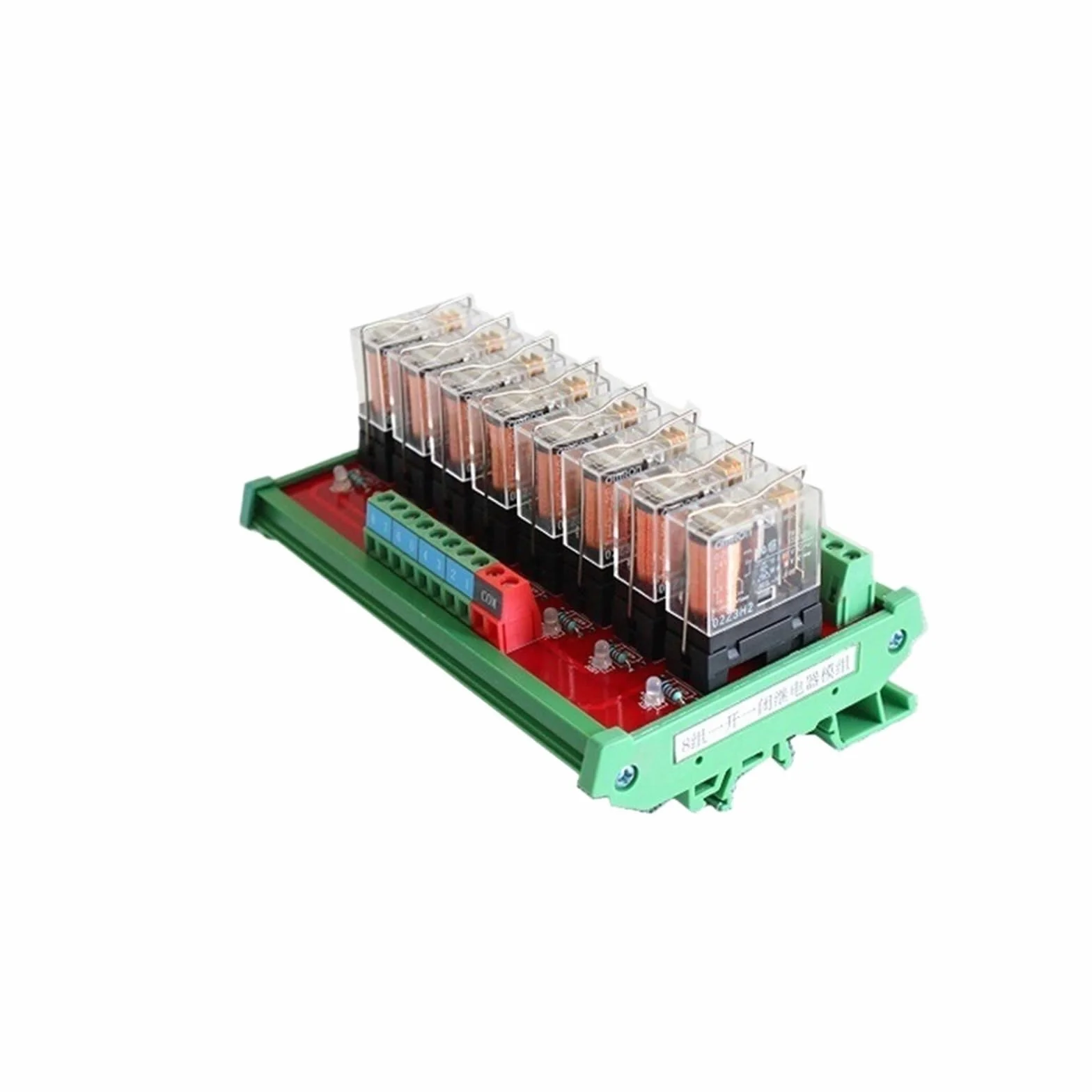 Modulo relè PLC JR-8L1/DC24V G2R-1-E Modulo di uscita PLC scheda relè DC24V 8 canali con accoppiatore ottico