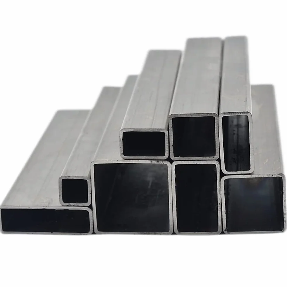 Tubi quadrati in acciaio inossidabile 304 10x10 mm spessore 1,5 mm lunghezza 0,5 m per fai da te