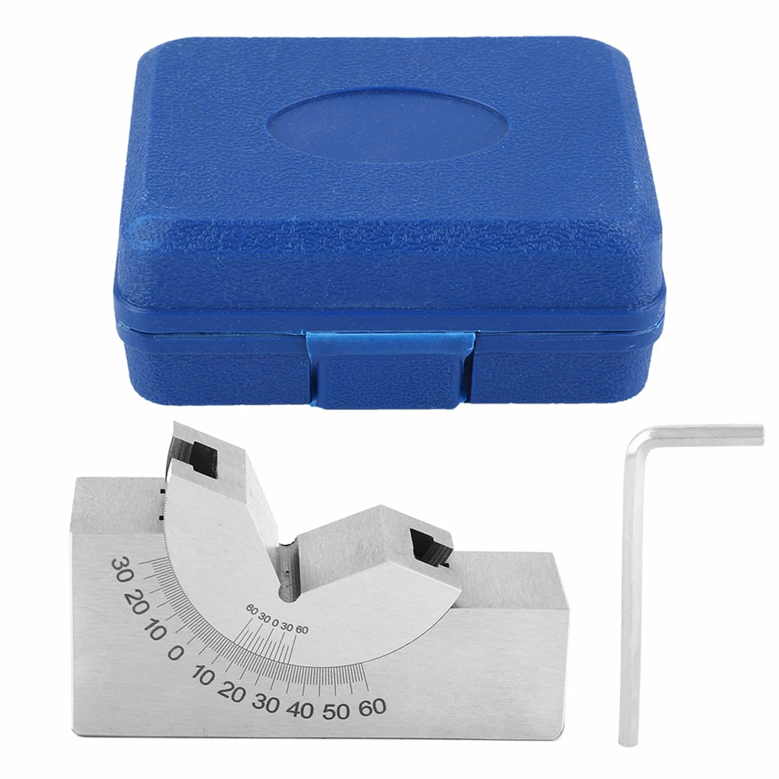 Fresatura a Blocco Ad Angolo V, 75 X 25 X 36 AP30 Blocco a V con Angolo Regolabile Misurazione di Precisione Micro Fresatura Regolazione Blocchi Angolari Pialla per Fresatrice