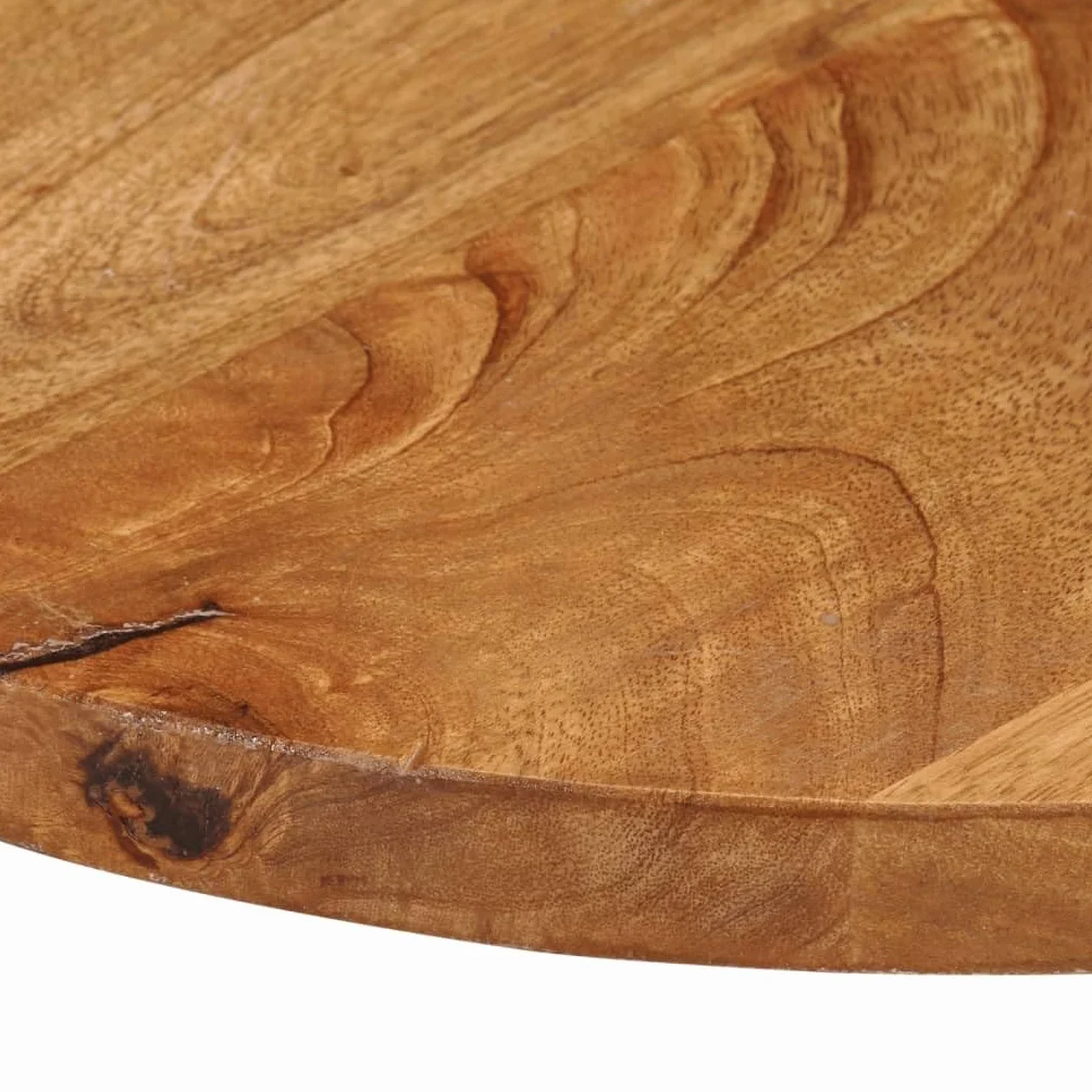 vidaXL Piano per Tavolo Ø 80x3,8 cm Rotondo in Legno Massello di Mango Piano per Tavolo Rotondo Piano Sostituzione Tavolo Piano Tavolo in Legno