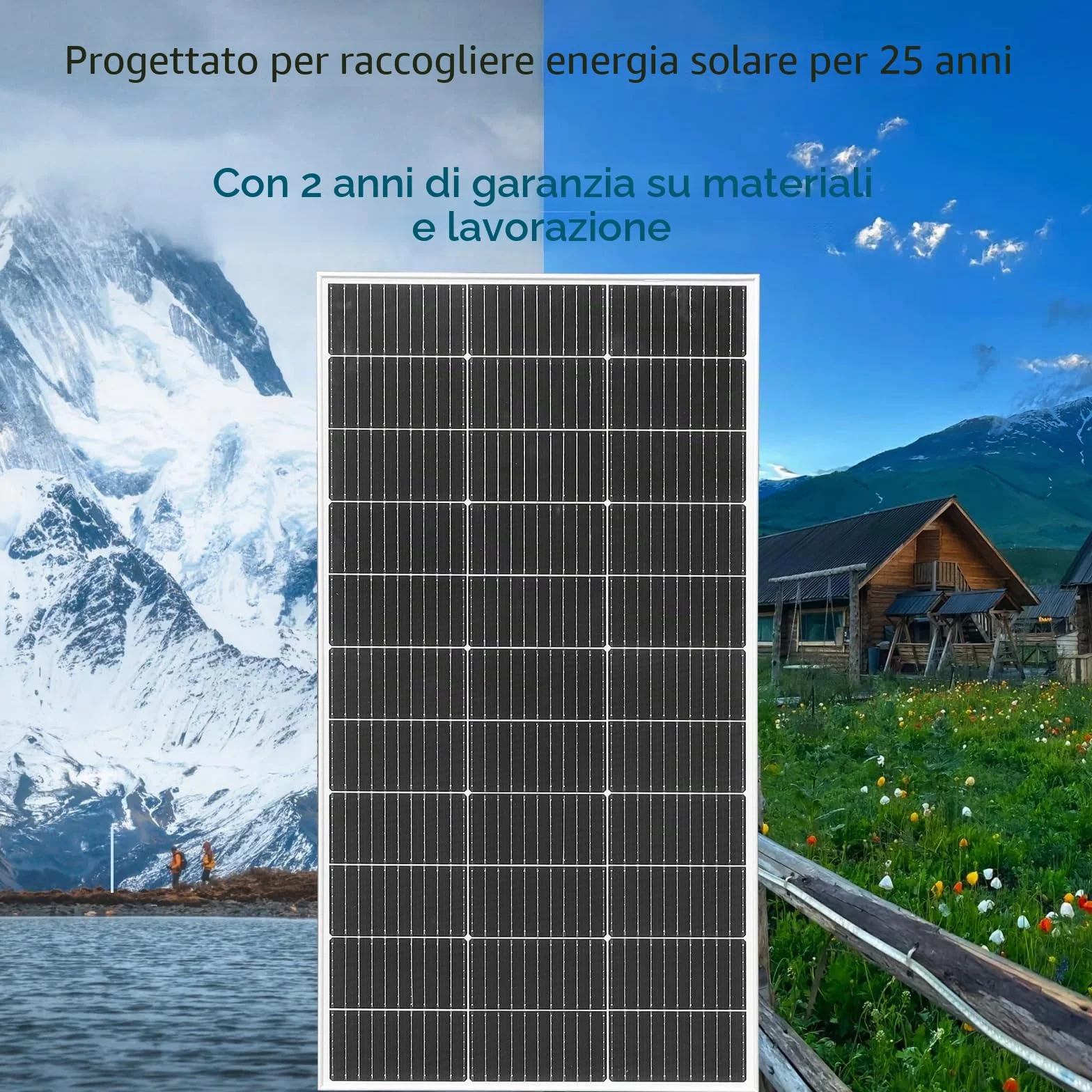 XINPUGUANG Kit Pannello Solare 200w 12v：2PC 100w Pannello Fotovoltaico, 20A Regolatore di Carica Solare, Cavo Solare da 3m, Staffe di Montaggio Stile Z per Camper, 12v batteria