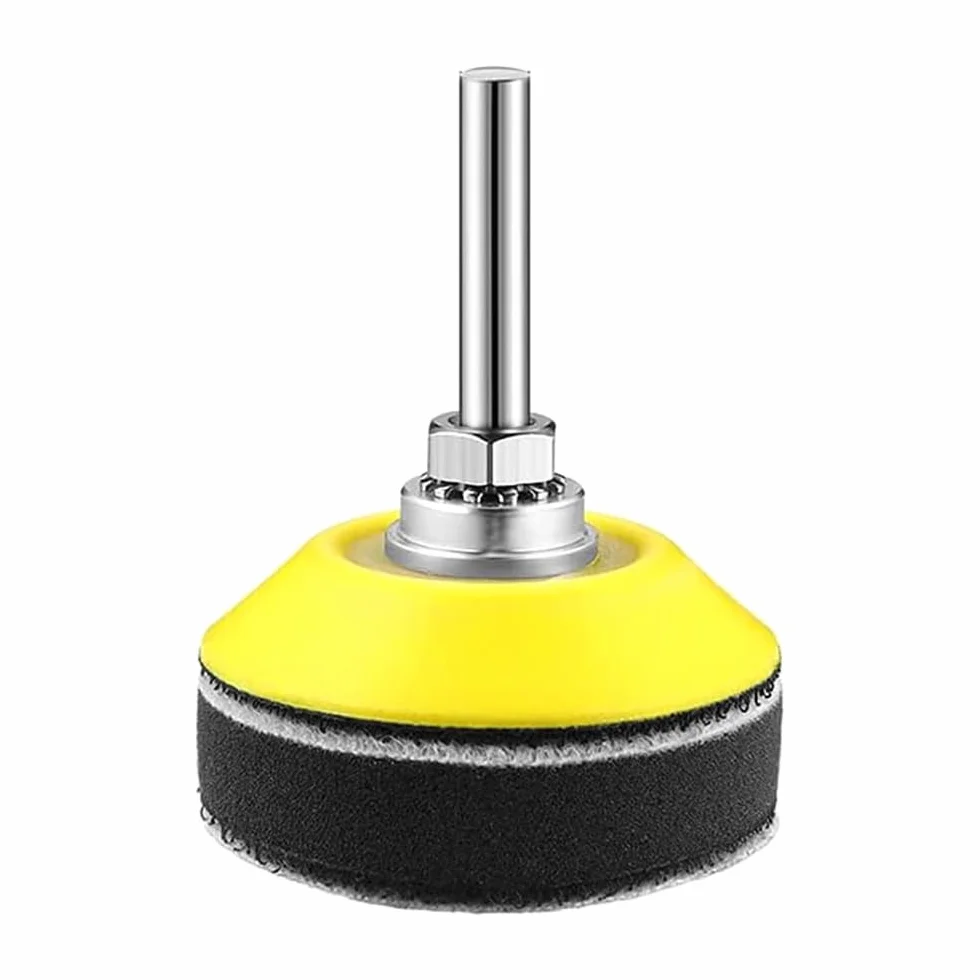 Cuscinetto per disco abrasivo da 4 pezzi Gancio posteriore morbido e cuscinetto ad anello per disco abrasivo da 50 mm Attacco per trapano con gambo da 1/4" Cuscino in strato di schiuma