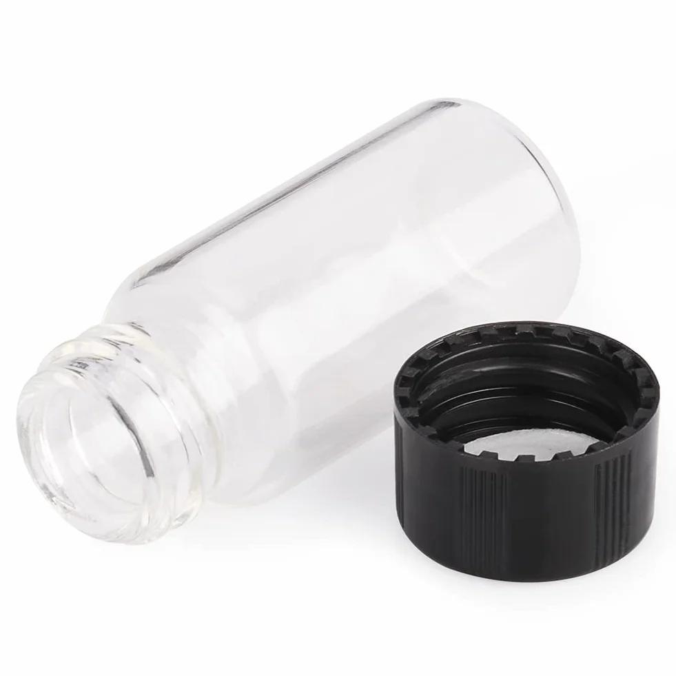 Labasics Viali Campione in Vetro Trasparente con Tappo a Vite, 10 ml, Confezione da 10