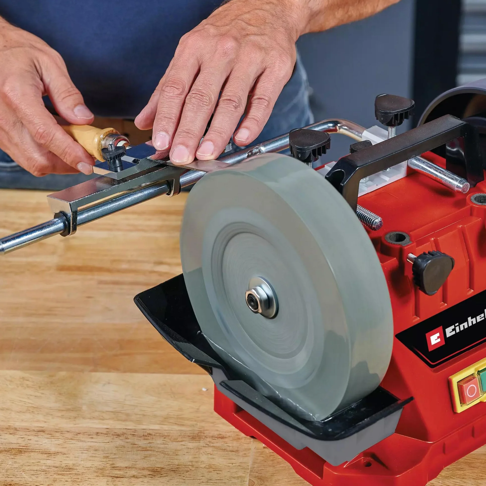 Einhell Disco abrasivo a umido, Ø200 x 32 x 25 mm, in ossido di alluminio, grana 220, in acciaio legato, adatto per smerigliatrici Einhell TC-WG 200 e TC-WG 200/1