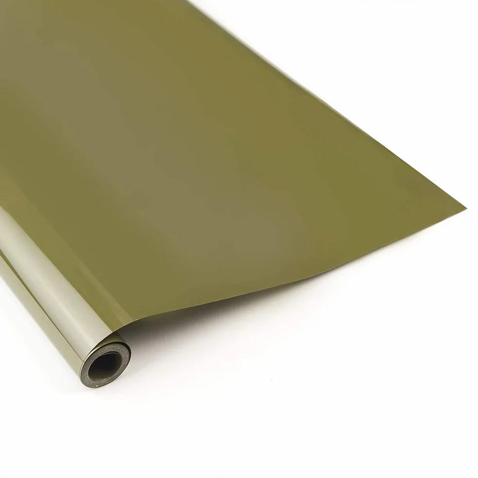 Pellicola di copertura 2M 60 x 200 cm blu/giallo/rosso/verde/argento/bianco/bianco e rosso pellicola di copertura per modelli Balsawood (verde militare)