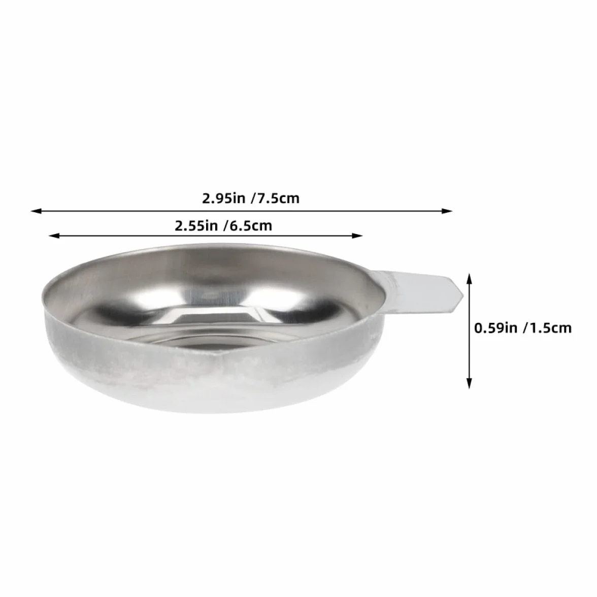 MAGICLULU Vassoio in Acciaio Inox per Bilancia Elettronica per Misurazione Stabile di Piccoli Oggetti e Accessorio per Uso Professionale in Gioielleria