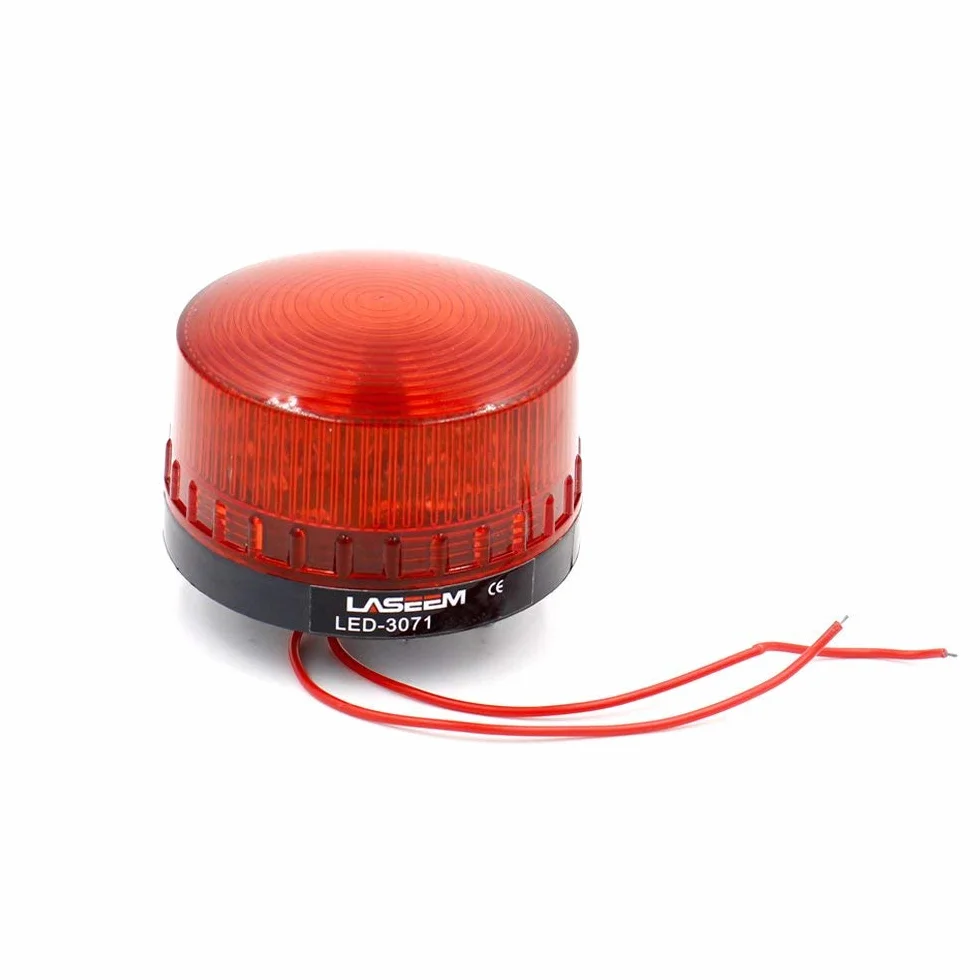 Segnale industriale rotondo rosso spia di allarme stroboscopico LED-3071 AC 220 V 3 W