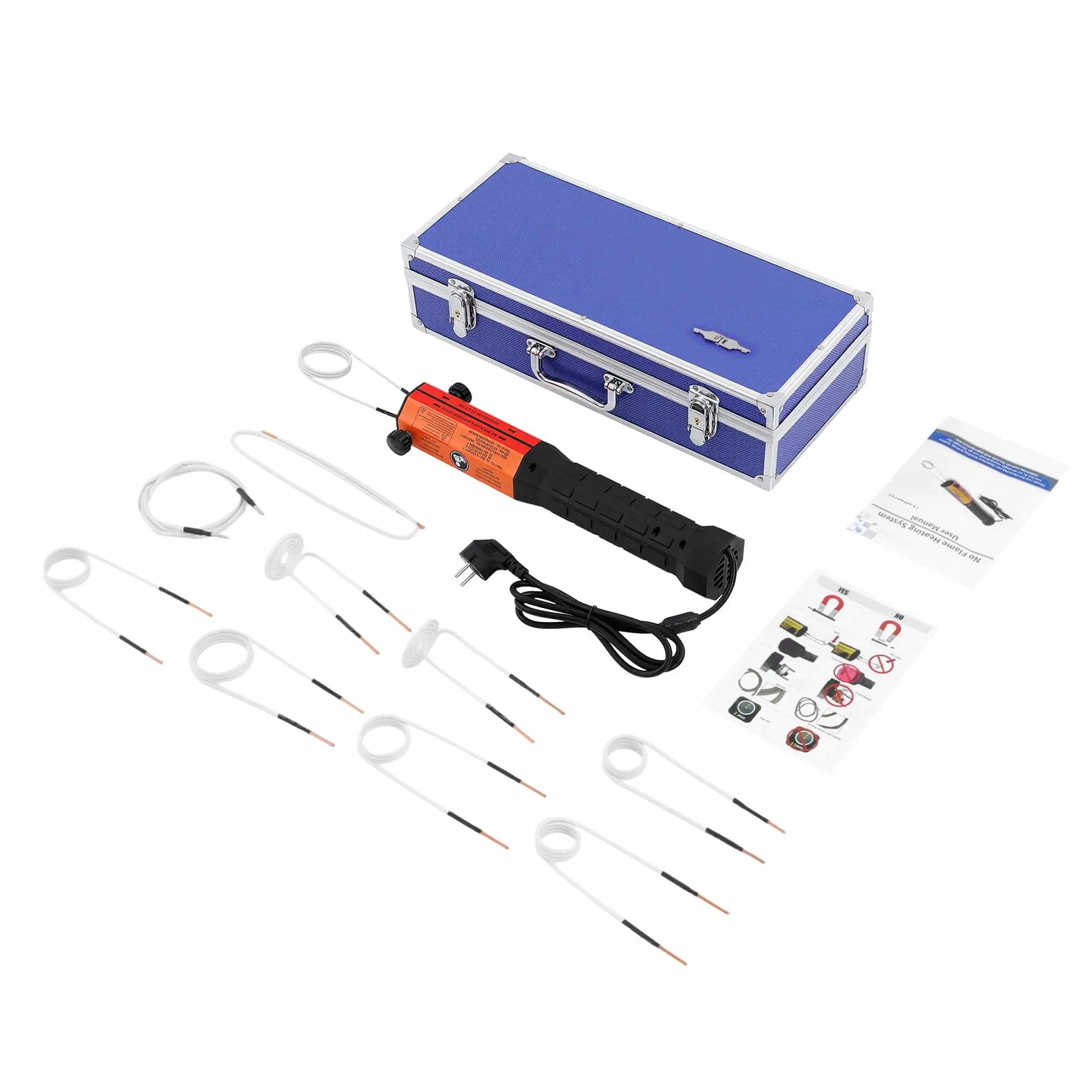 Riscaldatore a induzione da 1000 W, 850 °C, per auto, con 10 bobine riscaldanti, riscaldatore a induzione, portatile