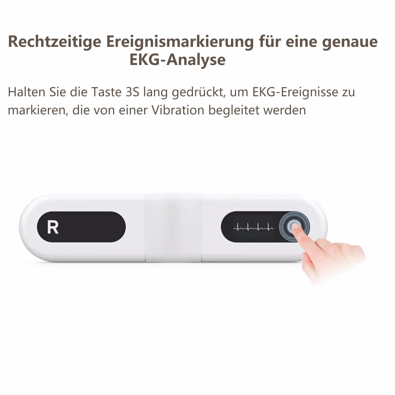 Wellue 24 ore dispositivo ECG per la casa, analisi AI, ECG Event Recorder, compatibile con Ios e Android, Mac e Windows, tempo di monitoraggio da 5 minuti a 24 ore