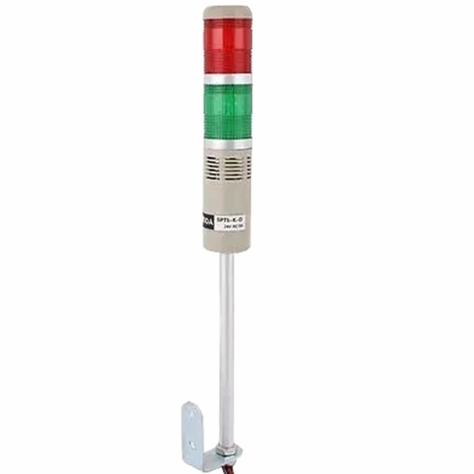 Torre di segnalazione industriale a LED R/G, lampada luminosa da 90 dB AC/DC 24 V
