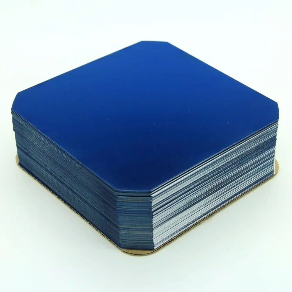Sunpower - Confezione di celle solari monocristalline flessibili E60 C60 + cavo per saldatura dogbone per pannello solare fai da te, 5 x 5, 125 x 125 mm, imballaggio sicuro (30 celle + 35 busbar)