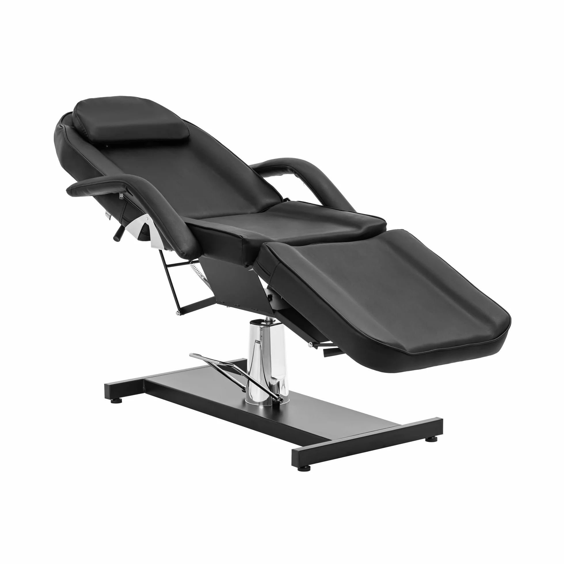 physa Lettino estetista 180 x 58 x 67-78 cm 200 kg Nero Lettini massaggi Poltrona tattoo