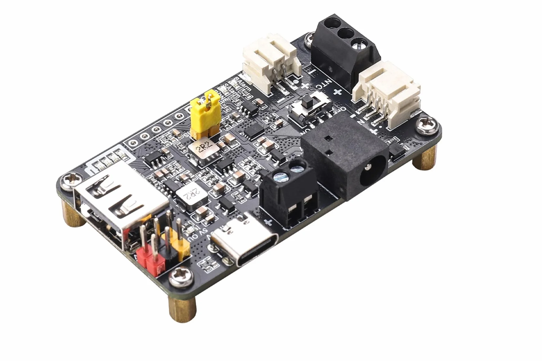 Solar Energy Manager C, DIY Solar Power Management Module, 5V Solar Panel/USB Input, 3.3V/5V Output, Battery Protection for STEAM IoT