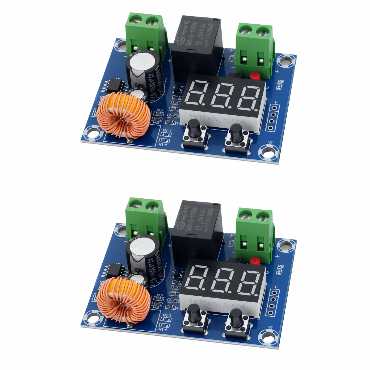 XH-M609 Modulo di monitoraggio della batteria per 12 V-80 V - Spegnimento automatico a bassa tensione, tensione di spegnimento regolabile, ideale per immagazzinare energia, sistemi solari
