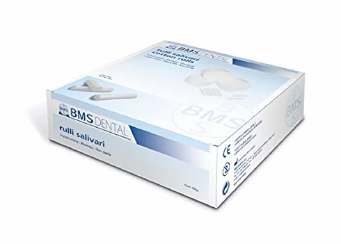 Rulli salivari monouso in puro cotone assorbente, misura 3, diametro 12mm, confezione 300g