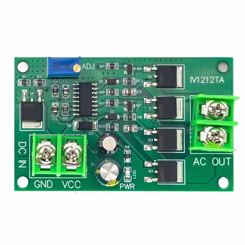 Efficiente inverter da CC a CA da 200 W, ingresso 12 V, modulo di segnale a onda quadra 50 Hz con protezione da connessione inversa