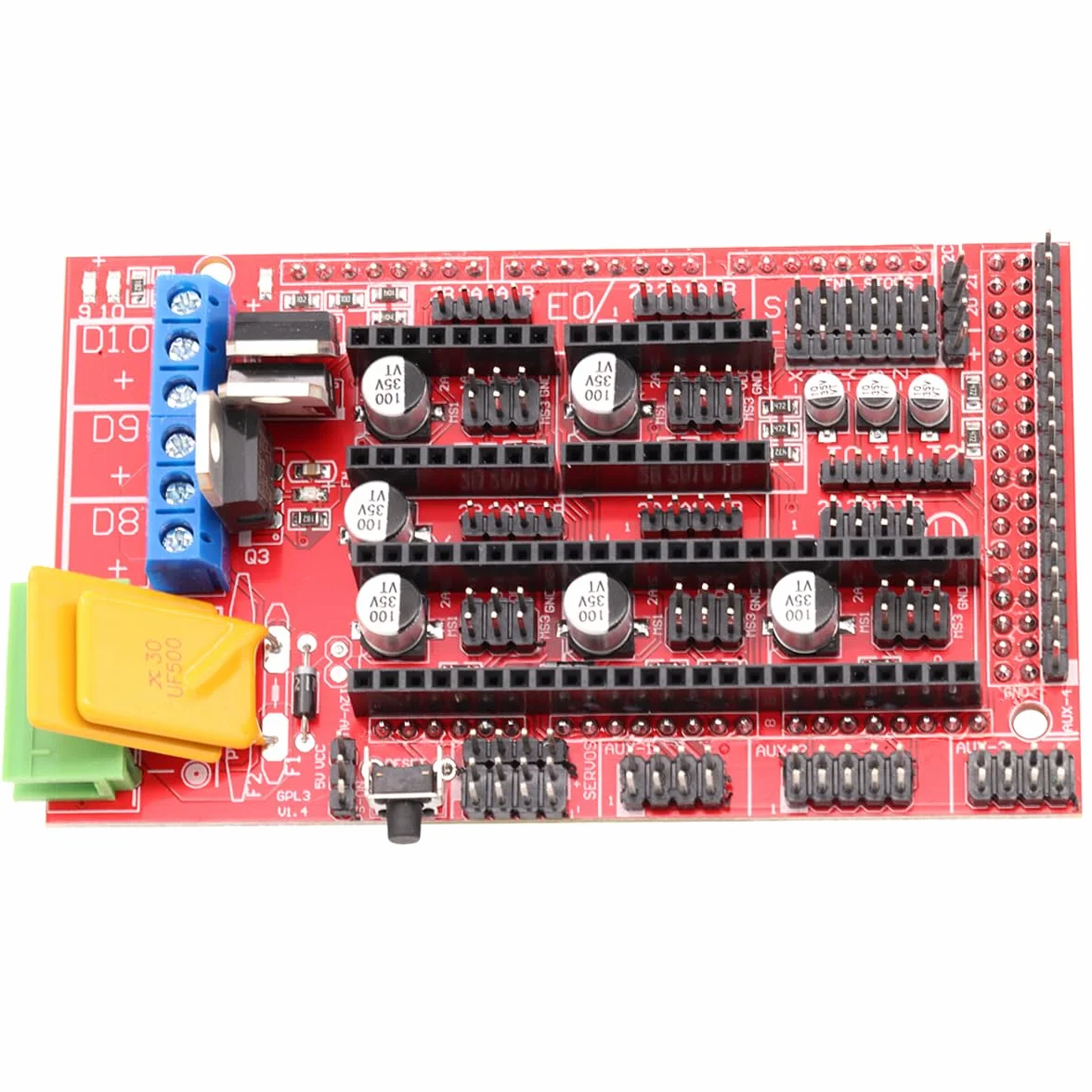 Controllore della stampante 3D RAMPE 1.4 Mega Shield per Arduino Reprap Prusa Mendel (2 pezzi)