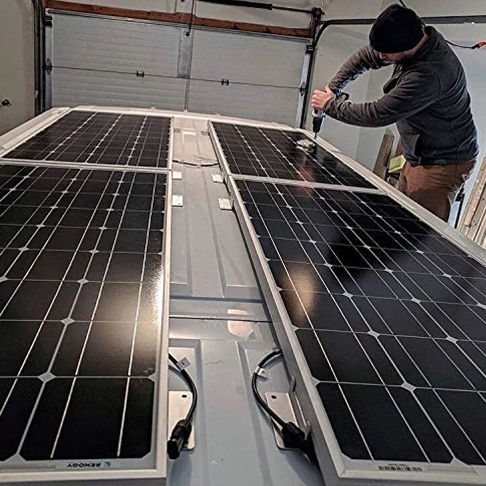 Renogy Set di Alluminio Staffe di Montaggio a z per Pannello Solare