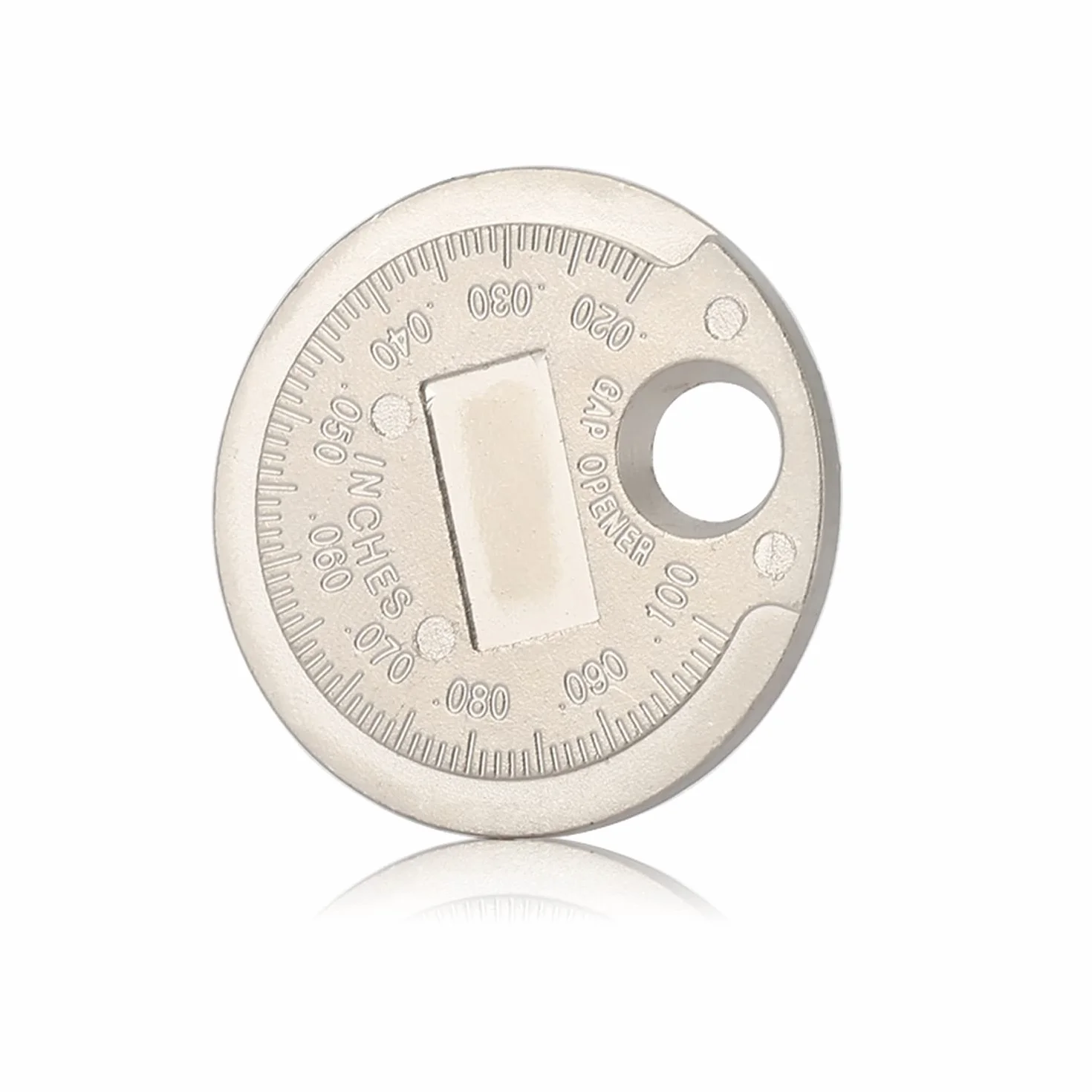 Strumento Gap Plug Gap, Gapper Gauge Wire Plug Gap, Candela Gap Gauge Strumento di misurazione Filo Candela Gap Gauge Strumento Scala da 0,020 a 0,100 pollici..