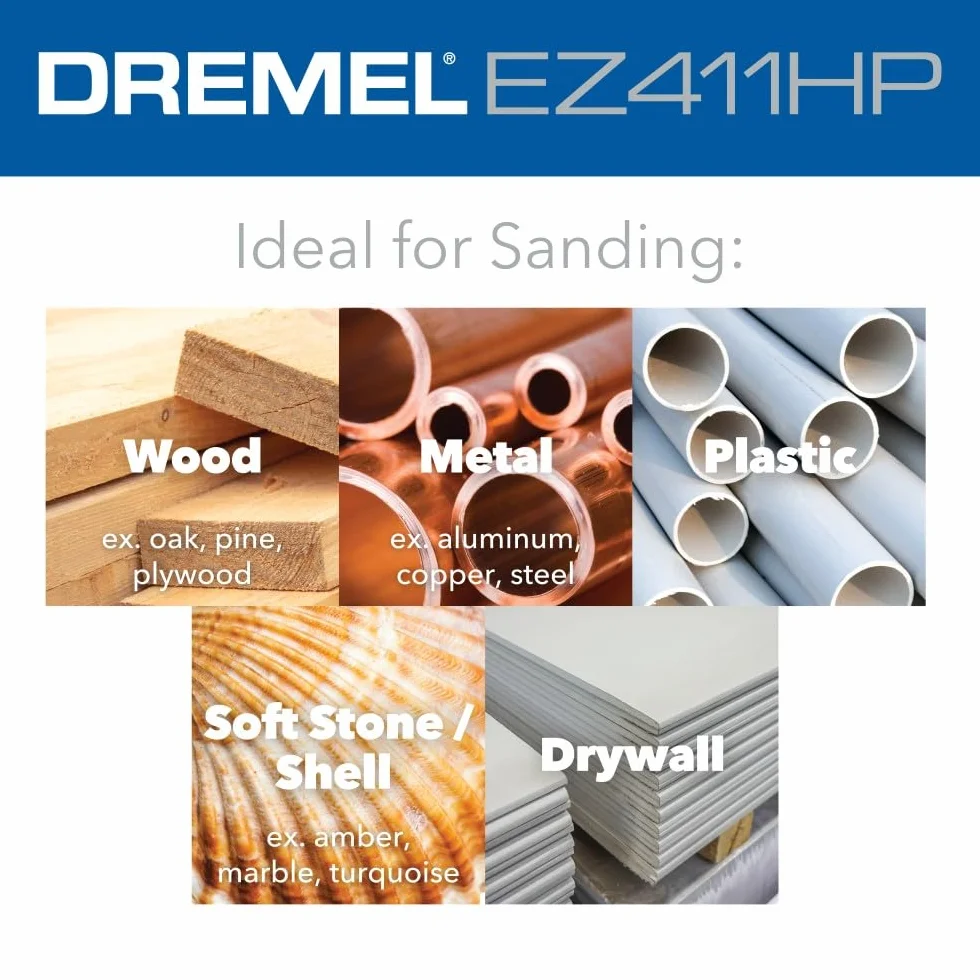 Dremel Max Life EZ411HP - Dischi abrasivi per utensili rotanti, grana 60, 3 pezzi