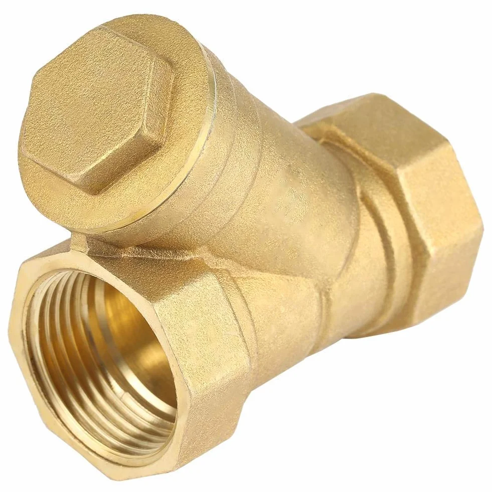 Connettore filettato femmina da 1 "BSPP con filtro in ottone con filtro a valvola