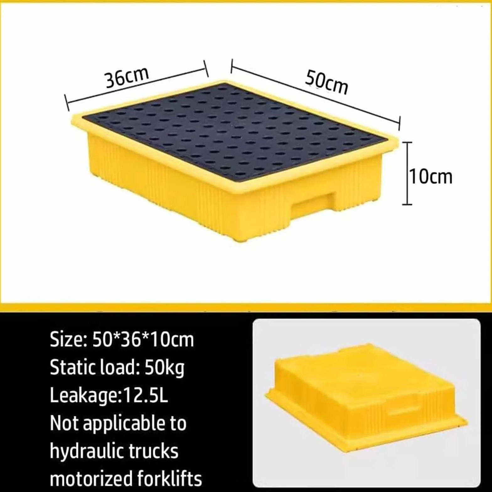 Contenitore di caduta della tasca del carrello elevatore del pallet di stoccaggio del garage industriale Capacità di carico 0.9kg Design anti-fuoriuscita Soluzione di nizzazione per impieghi gravosi