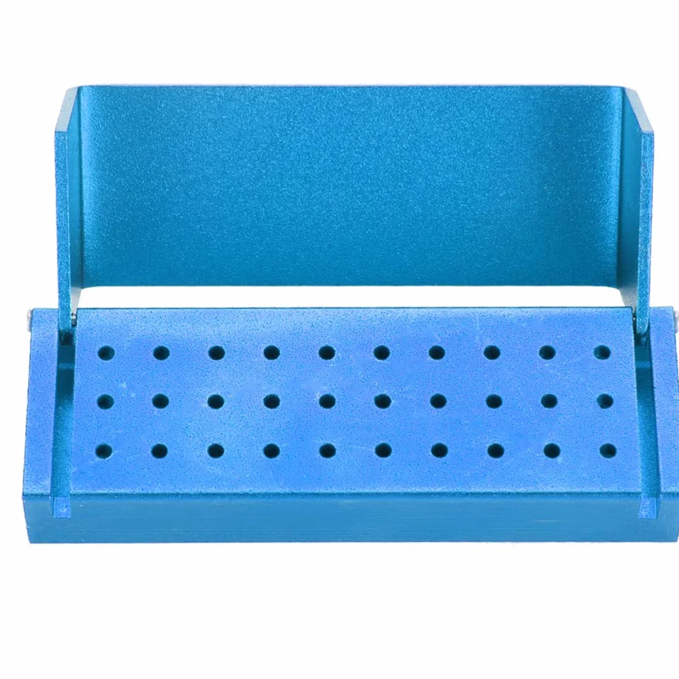 Porta Disinfezione, Porta Frese Dentista, Scatola di Disinfezione, Scatola di Disinfezione in Alluminio a 30 fori Punta Portafrese Frese Burs Disinfezione Custodia Organizer Strumenti per la Cura(4#)