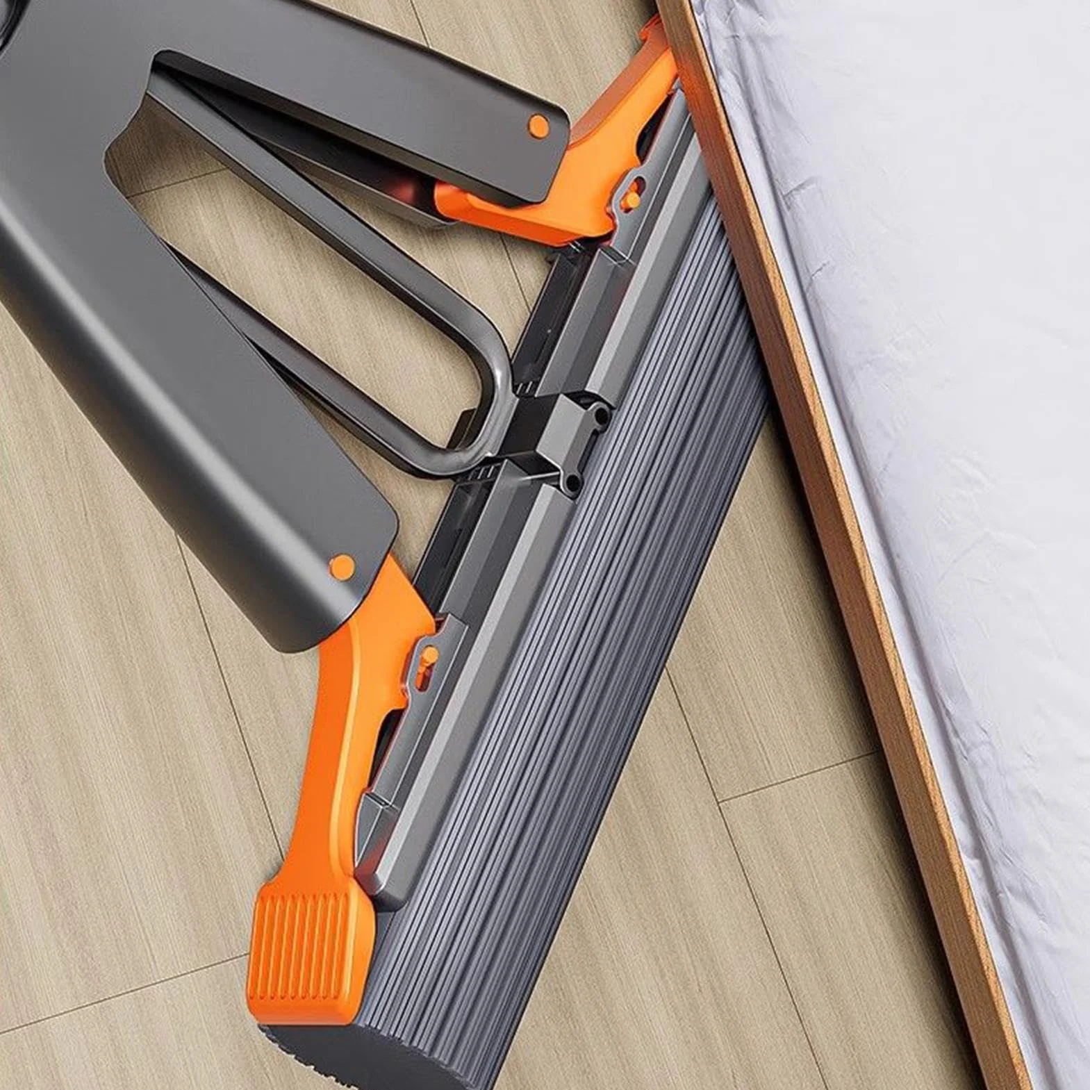 Sponge Mop 48,82 pollici in acciaio inossidabile Testa sostituibile Assorbente Bagno Mopp per casa commerciale cucina