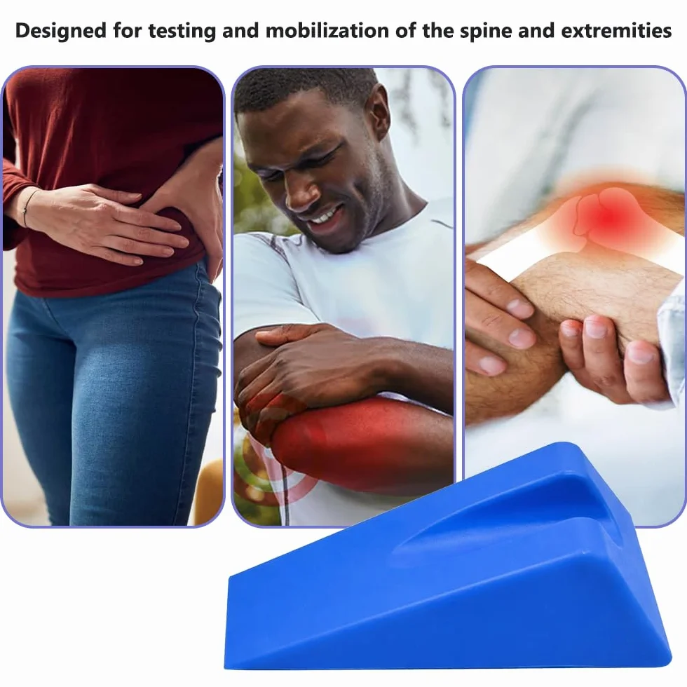 EDWERD Concept Wedge - Cuneo triangolare per mobilizzazione delle estremità, per alleviare il dolore spinale, strumento di riabilitazione, 1 pezzo (blu)