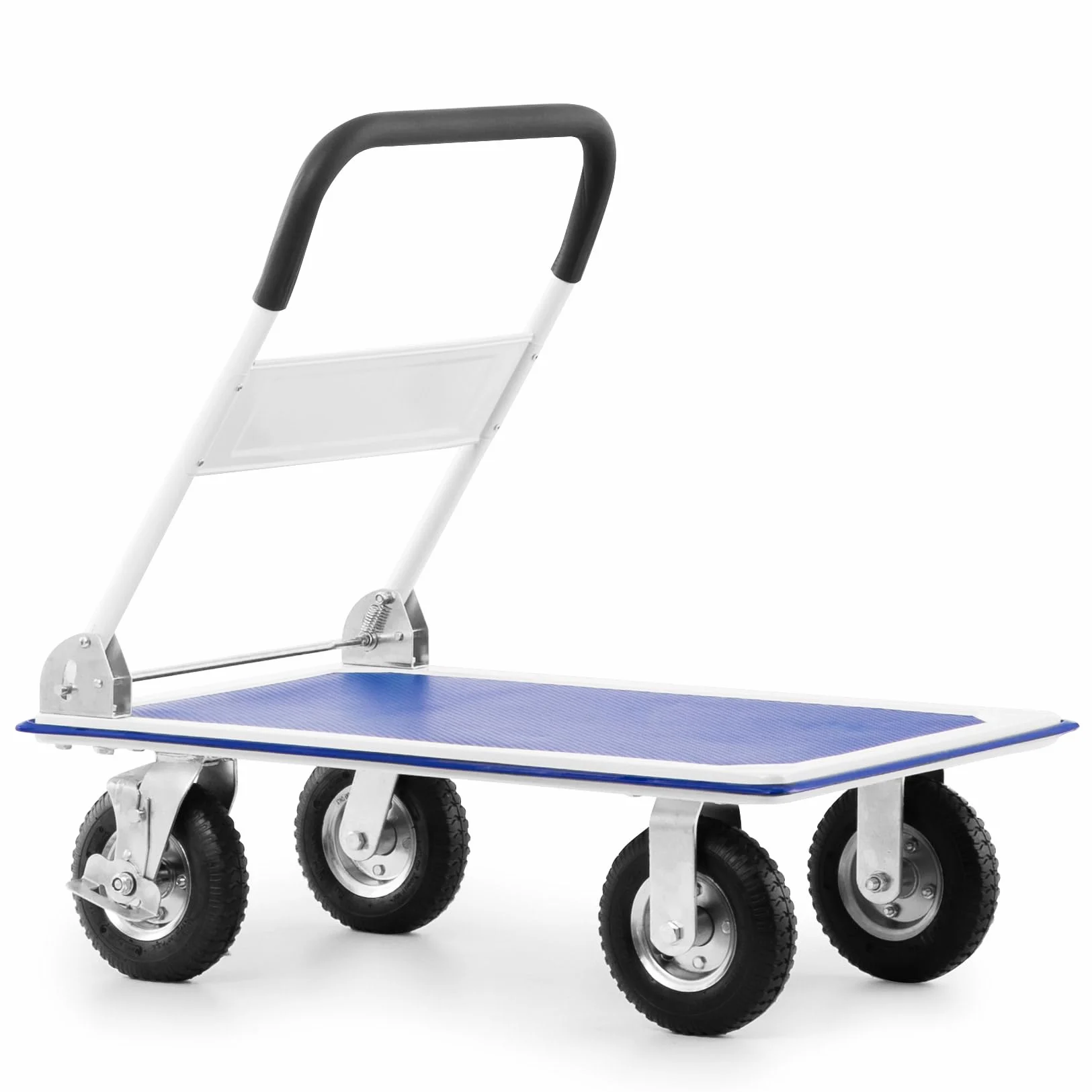 Pallit CARRY-R Carrello a Piattaforma Pieghevole - Portata 300 kg, Ruote Pneumatiche, Piano 880x580 mm, Carrello per Trasporto con Pianale Antiscivolo