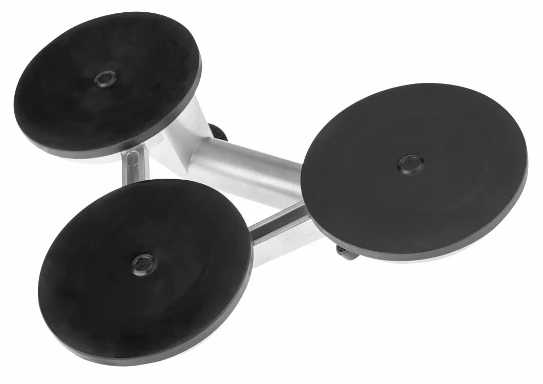 NEO TOOLS Ventosa Per Parabrezza Triple 150 Kg, Alluminio Per Vetro, Plexiglass, Pannelli Laccati, Pannelli In Plastica, Diametro 120 mm