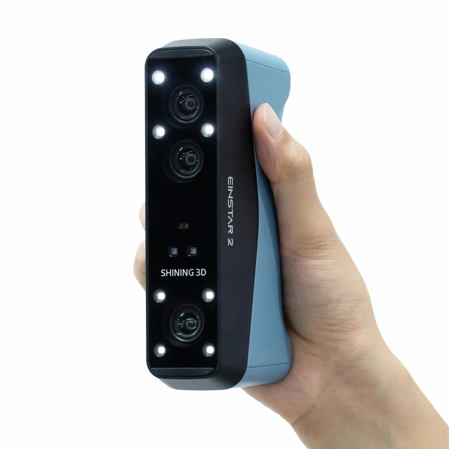 EINSTAR 2 scanner 3D senza fili, 17 linee laser blu parallele e luce infrarossa VCSEL compatibile con la scansione 3D di oggetti da piccoli a grandi, fino a 90 FPS di scansione ad alta velocità