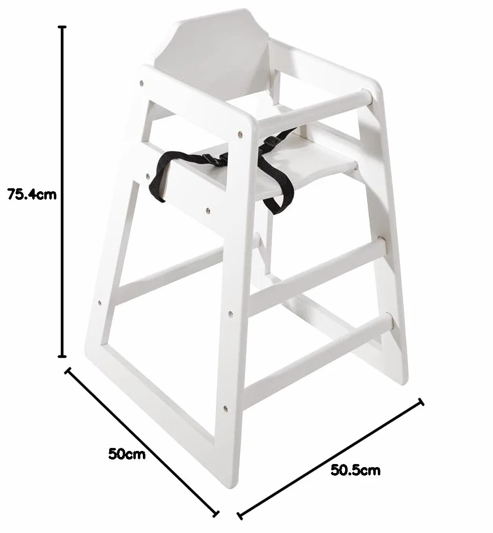 Bolero dl833 Seggiolone in legno bianco anticato