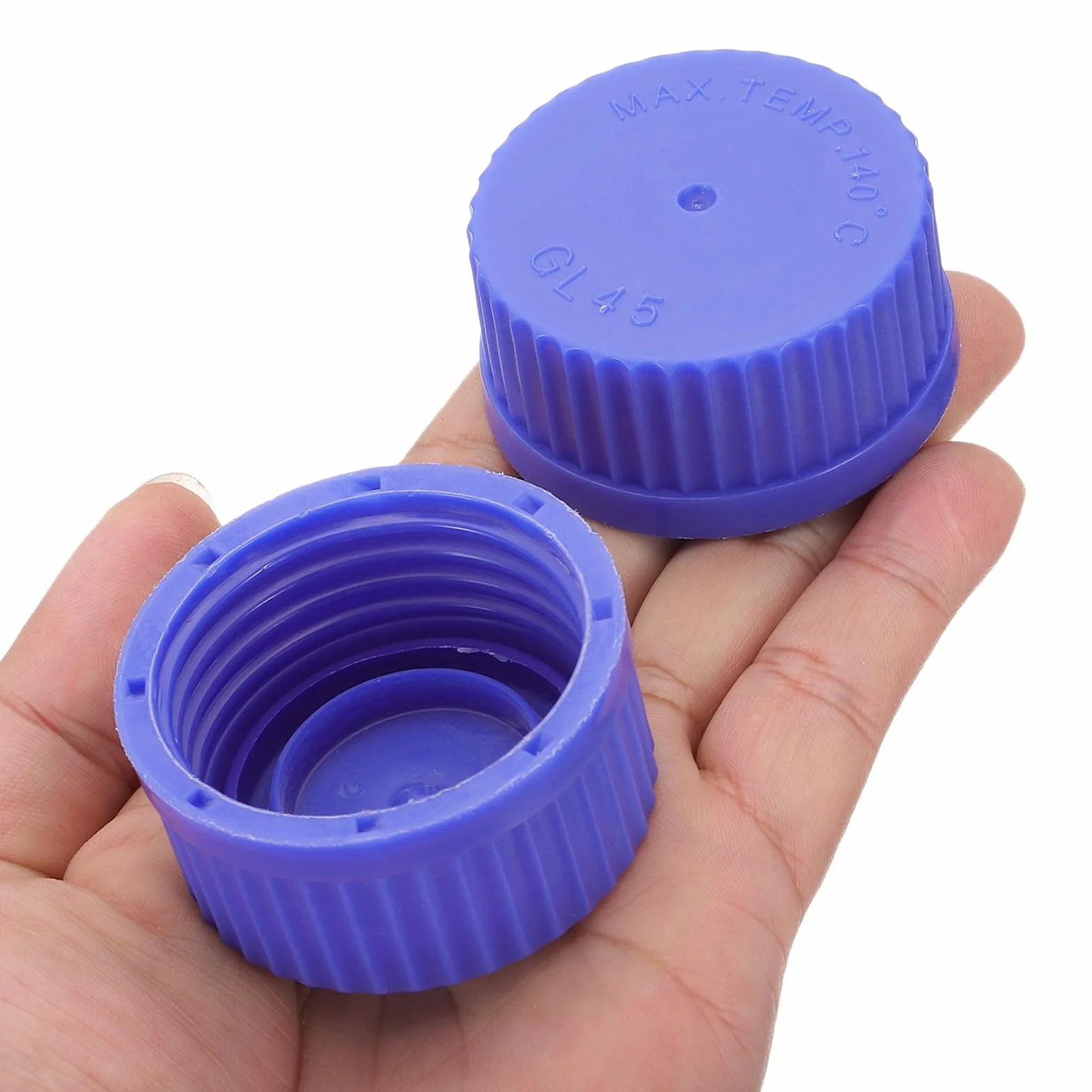 PATIKIL Tappi a Vite GL45 45 mm Polipropilene per Bottiglie Vetro Blu