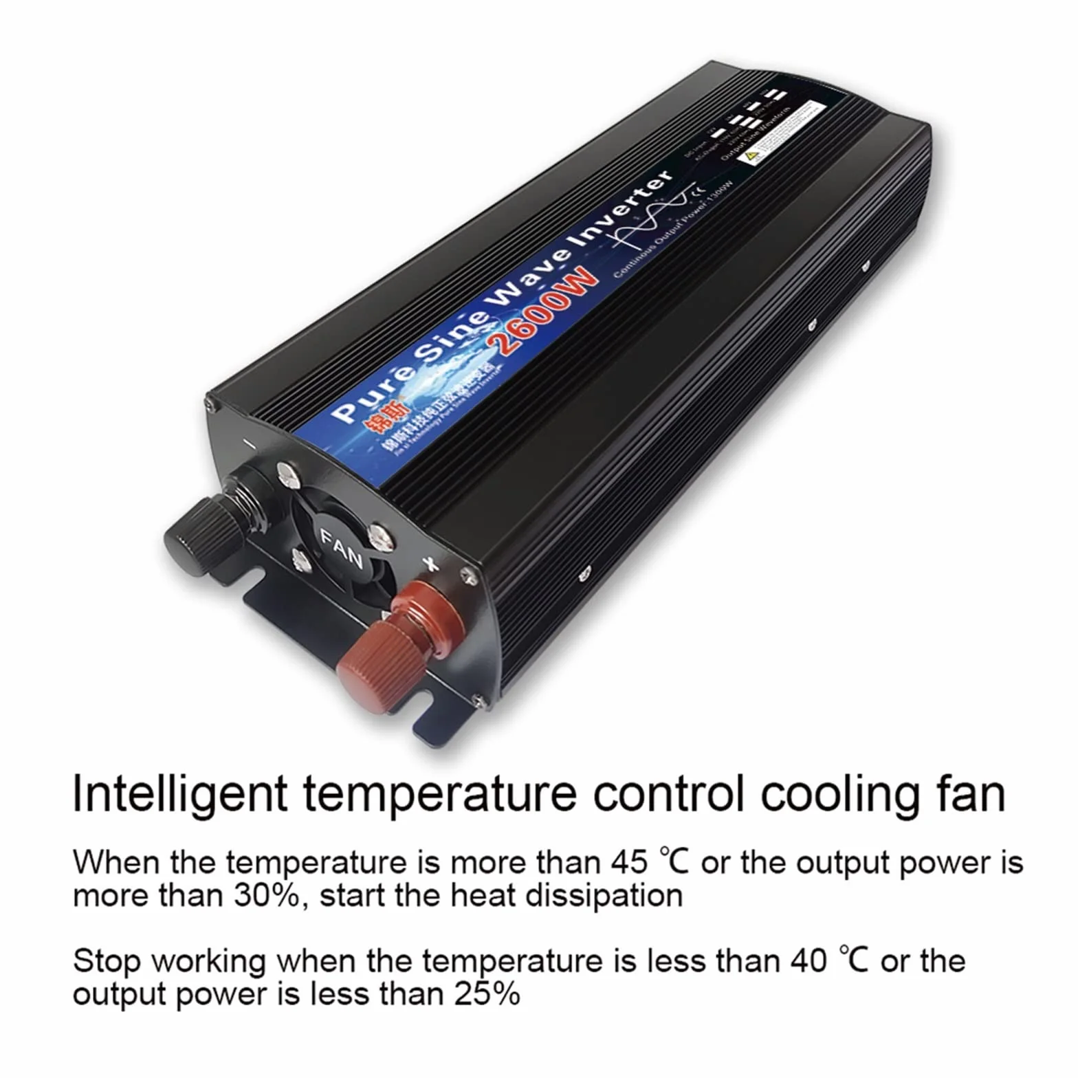 Inverter a Onda Sinusoidale Pura 12V 24V 48V 110V 220V 1000W 2000W 2600W Convertitore Solare Display LED