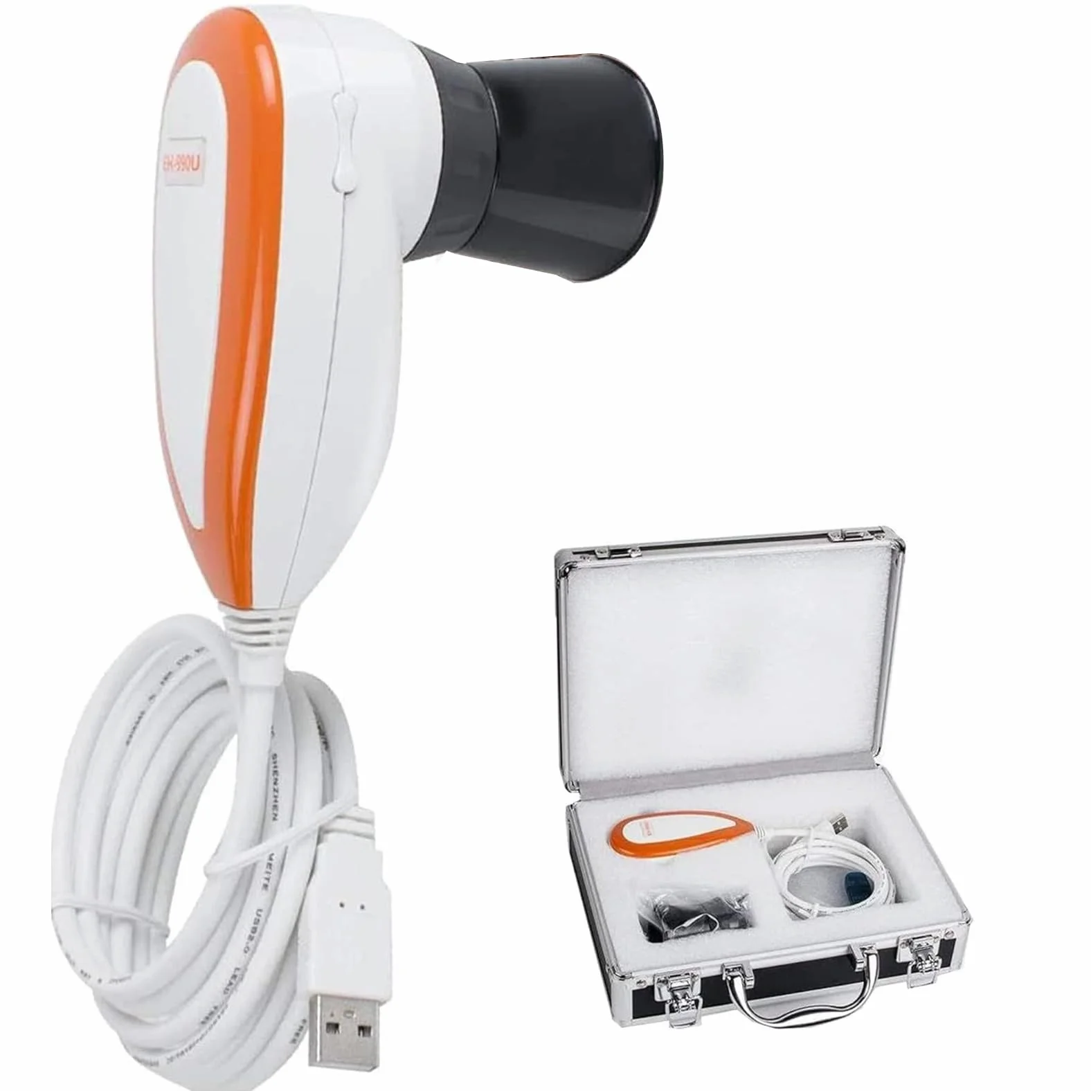 Telecamera iridologia USB 5.0 con obiettivo 30x e software di analisi dell'iride per diagnosi oculare e